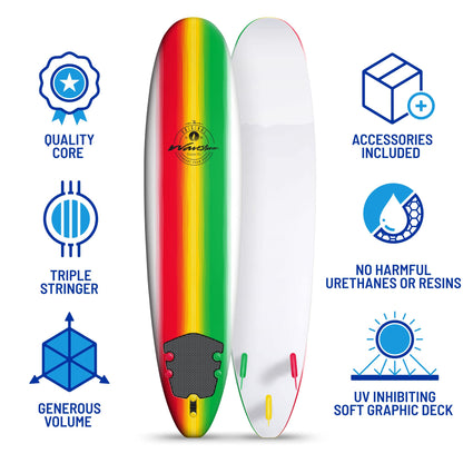 Wavestorm - Classic Soft Top Foam 8ft Surfboard