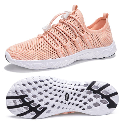 ATHMILE Water Shoes for Men Women Barefoot Hiking Swim River Beach Knit