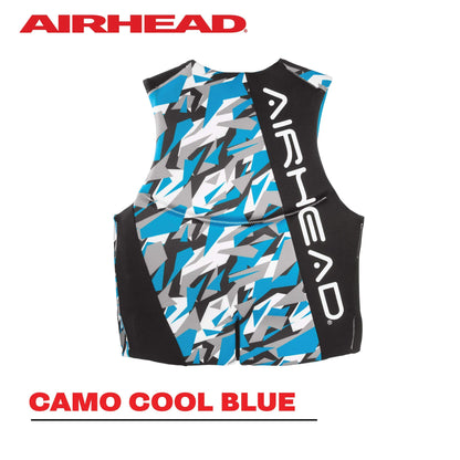Airhead CAMO Cool Kwik-Dry Neolite Flex Life Jacket for Adults - USCG Approved Life Vest for Women & Men, Lightweight Flexible Watersports Vest for Boating, Wakeboarding, Kayaking & Jet Skiing