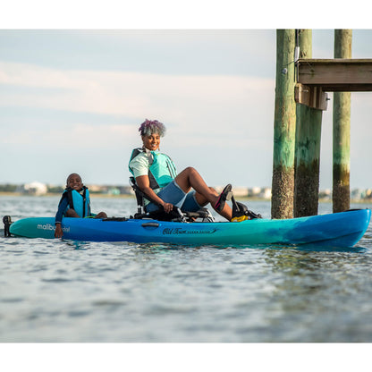 Old Town Ocean Kayak Malibu Pedal Solo Sit-on-Top Recreational Pedal Kayak, 12 ft