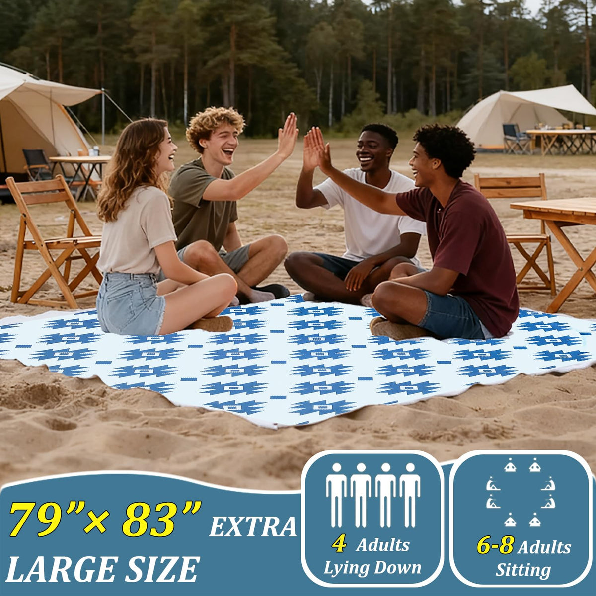 Waterproof Beach Blanket – Sandproof & Quick-Dry