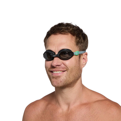 Zoggs Adult Unisex Predator Flex Anti-Fog UV Protection Curved Lens Ultra-Fit Gasket Quick-Adjust Swimming Goggles, 461041