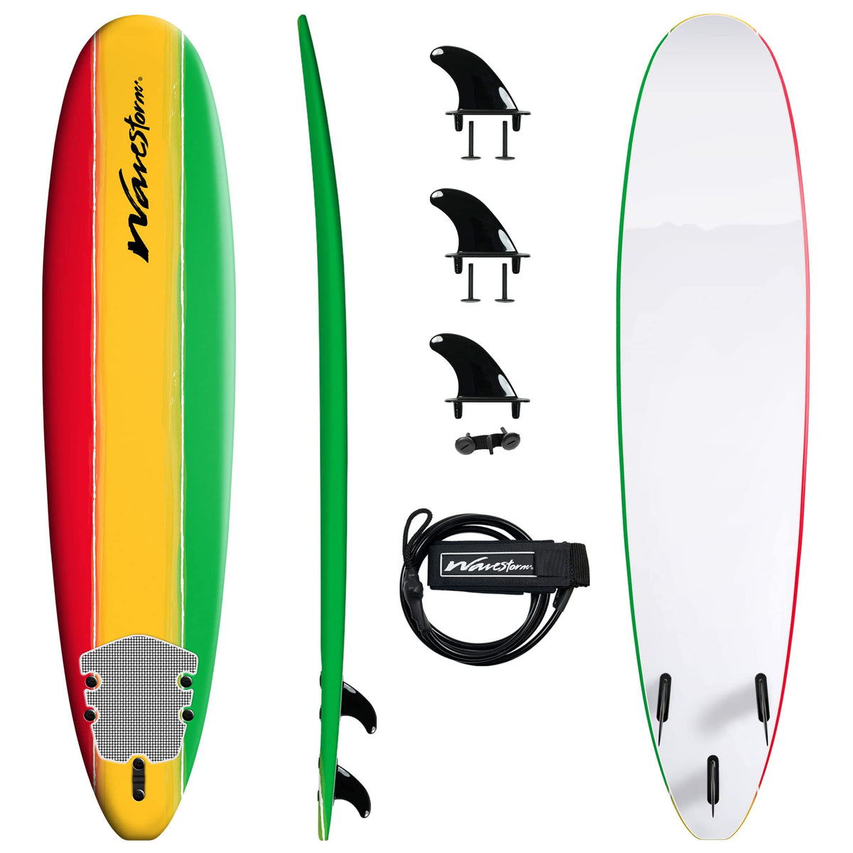 Wavestorm - Classic Soft Top Foam 8ft Surfboard