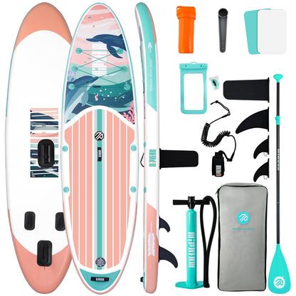 Niphean Inflatable Stand Up Paddle Board with SUP Accessories