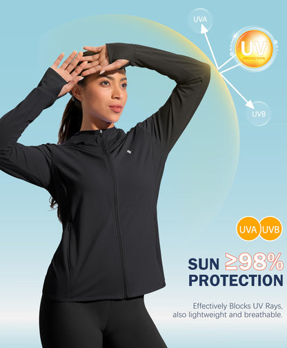 Women's UPF 50+ Sun Hoodie – Lightweight Design