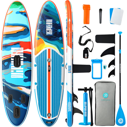 Niphean Inflatable Stand Up Paddle Board with SUP Accessories