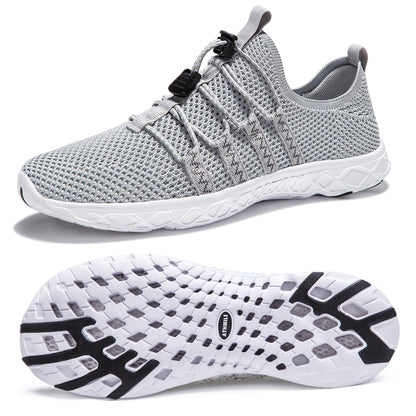 ATHMILE Water Shoes for Men Women Barefoot Hiking Swim River Beach Knit