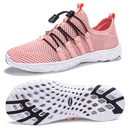 ATHMILE Water Shoes for Men Women Barefoot Hiking Swim River Beach Knit