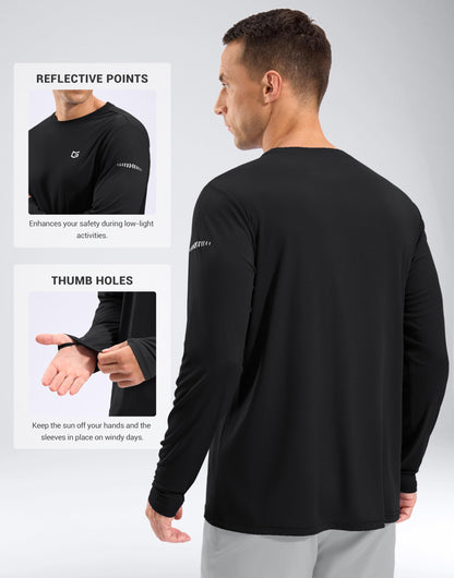 Men's UPF 50+ Rash Guard – Long Sleeve Sun Protection