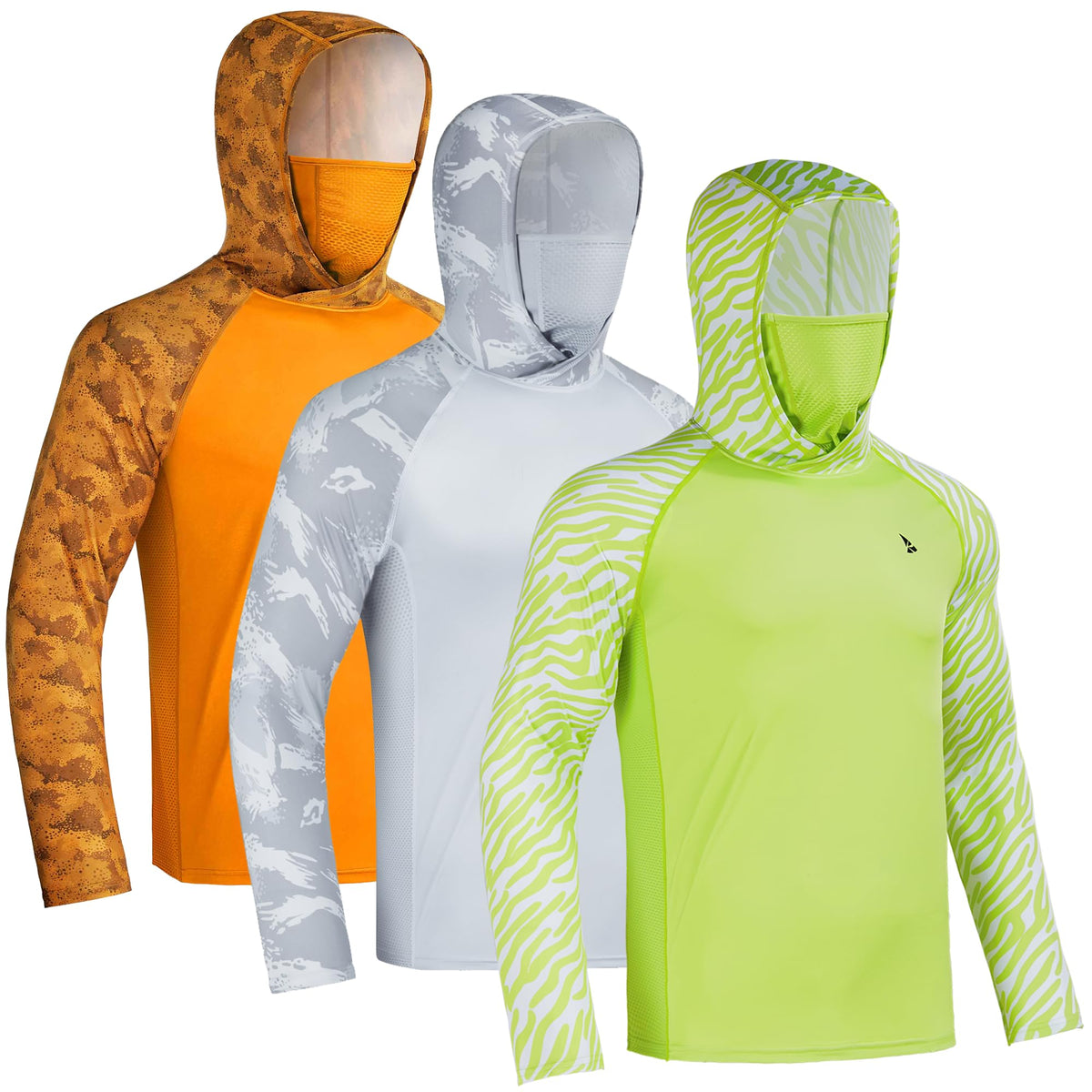 Men's UPF 50+ Sun Hoodie – Built-In Face Mask