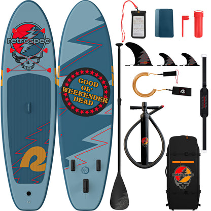 Retrospec Weekender Inflatable Paddle Board 10'6" Stand Up Paddle Board SUP