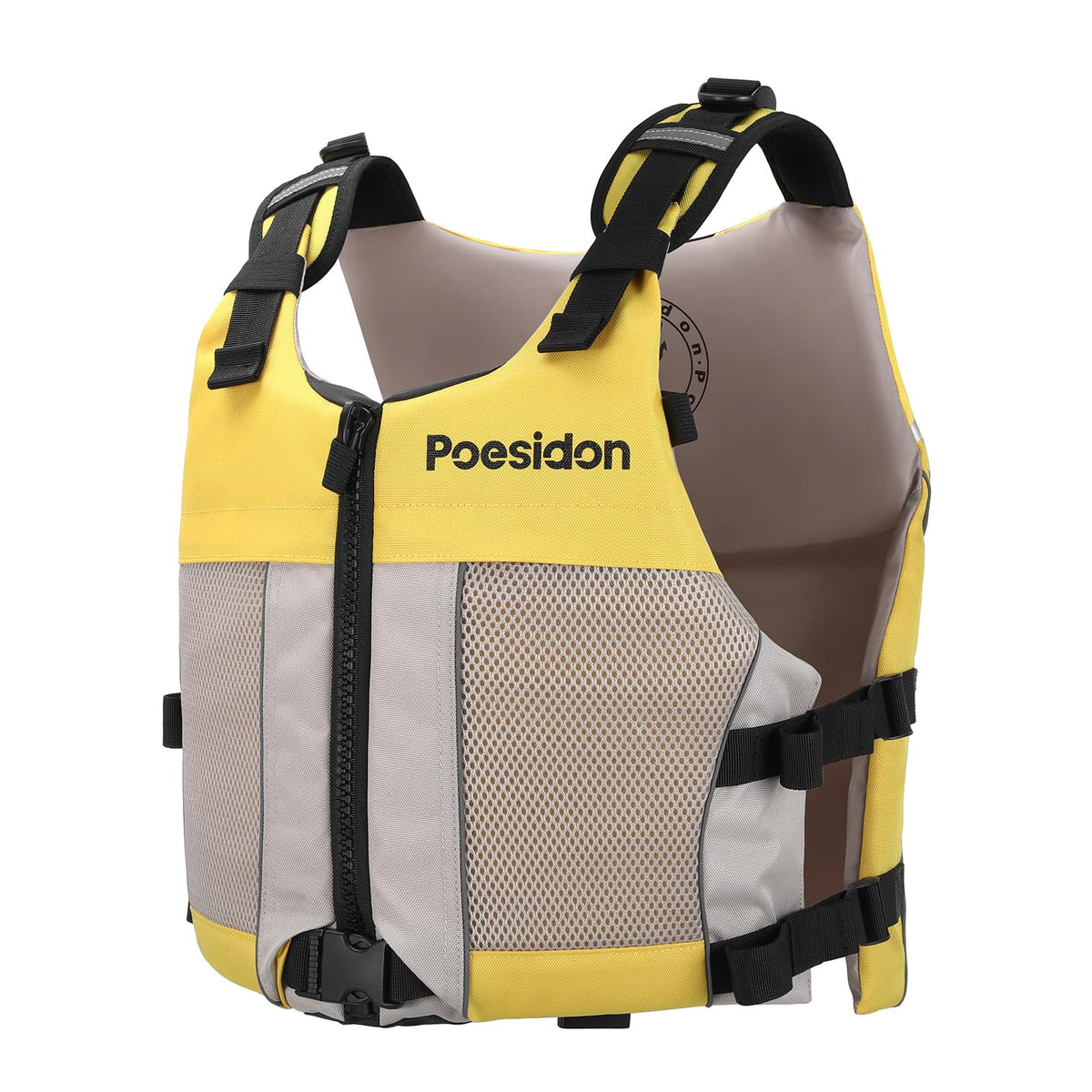 poesidon Adjustable Water Safety Life Jacket - Classic Unisex Design with Front/Rear Storage Compartments for Multiple Water Activities