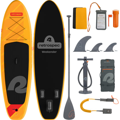 Retrospec Weekender Inflatable Paddle Board 10'6" Stand Up Paddle Board SUP