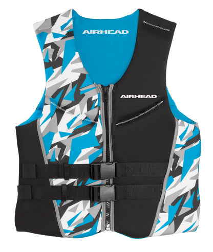 Airhead CAMO Cool Kwik-Dry Neolite Flex Life Jacket for Adults - USCG Approved Life Vest for Women & Men, Lightweight Flexible Watersports Vest for Boating, Wakeboarding, Kayaking & Jet Skiing