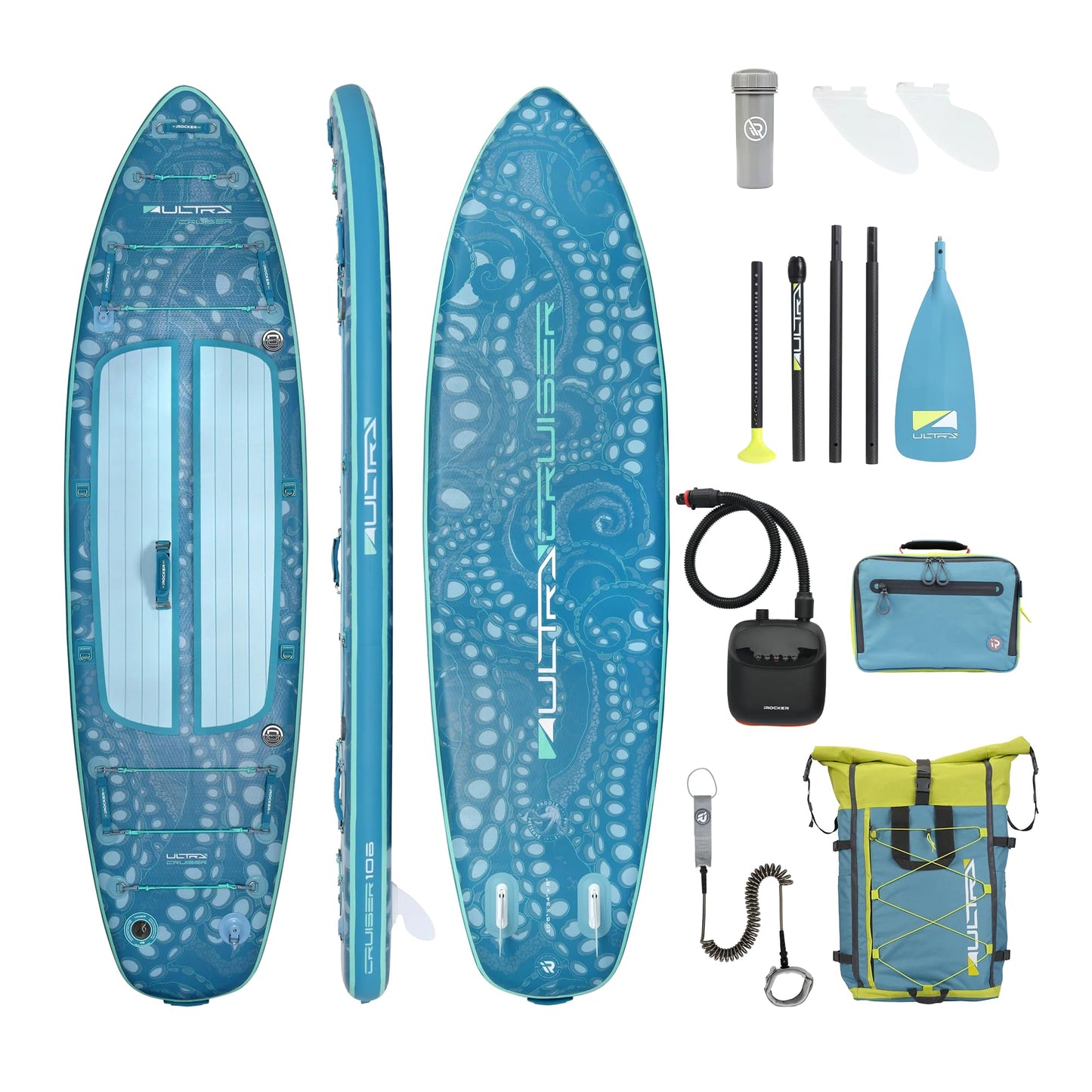 Cruiser Ultra™ 3.0 Inflatable Paddle Board 10'6" – Ultra Stable Low-Drag SUP with Electric Pump, Backpack & Paddle, Lightweight Compact iSUP for Beginners & Casual Paddling