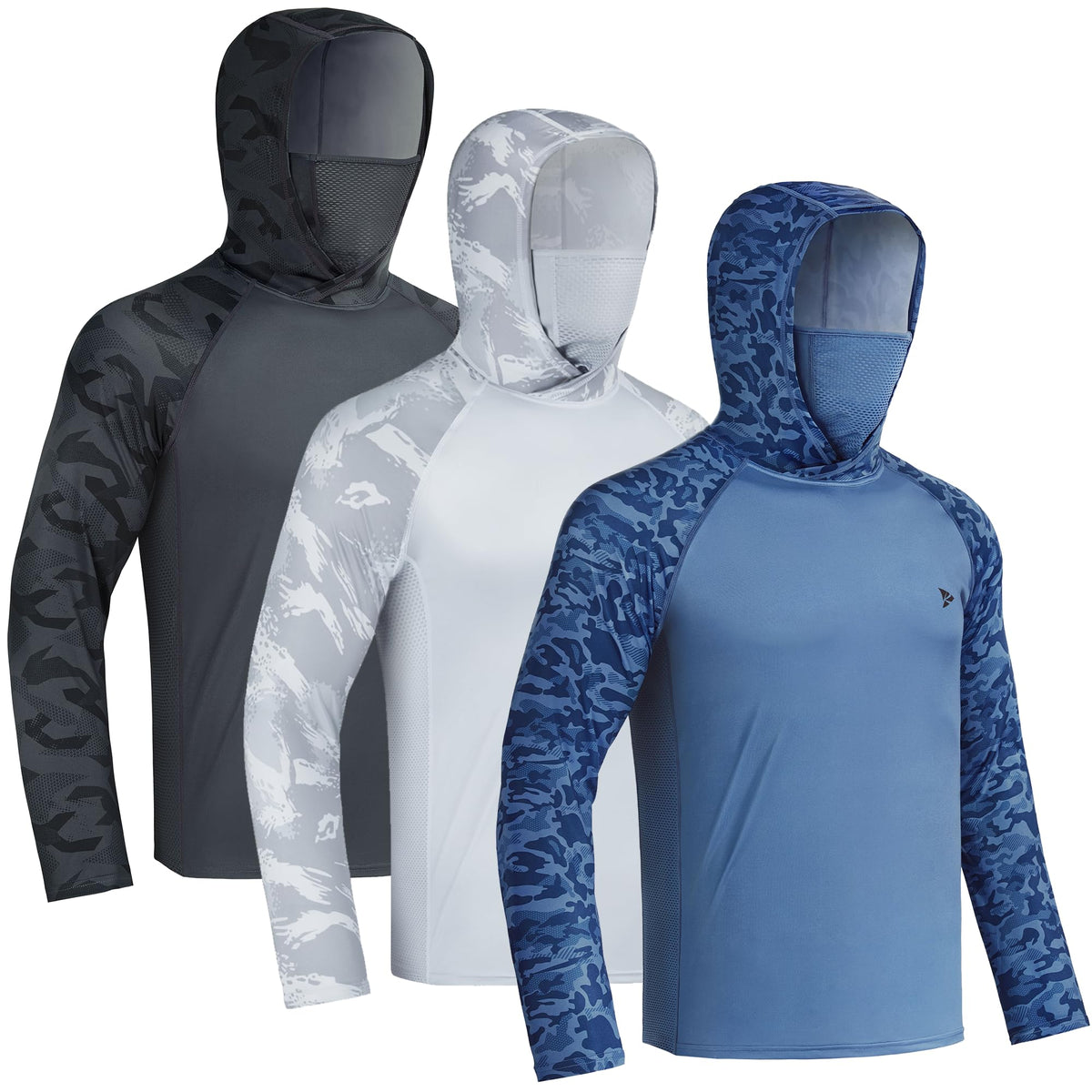 Men's UPF 50+ Sun Hoodie – Built-In Face Mask
