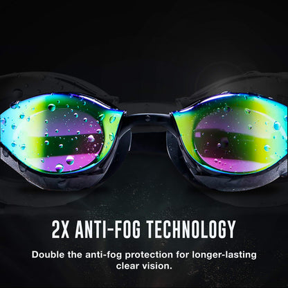 Speedo Unisex Adult Swim Goggles Mirrored Fastskin Pure Focus