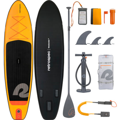 Retrospec Weekender Inflatable Paddle Board 10'6" Stand Up Paddle Board SUP