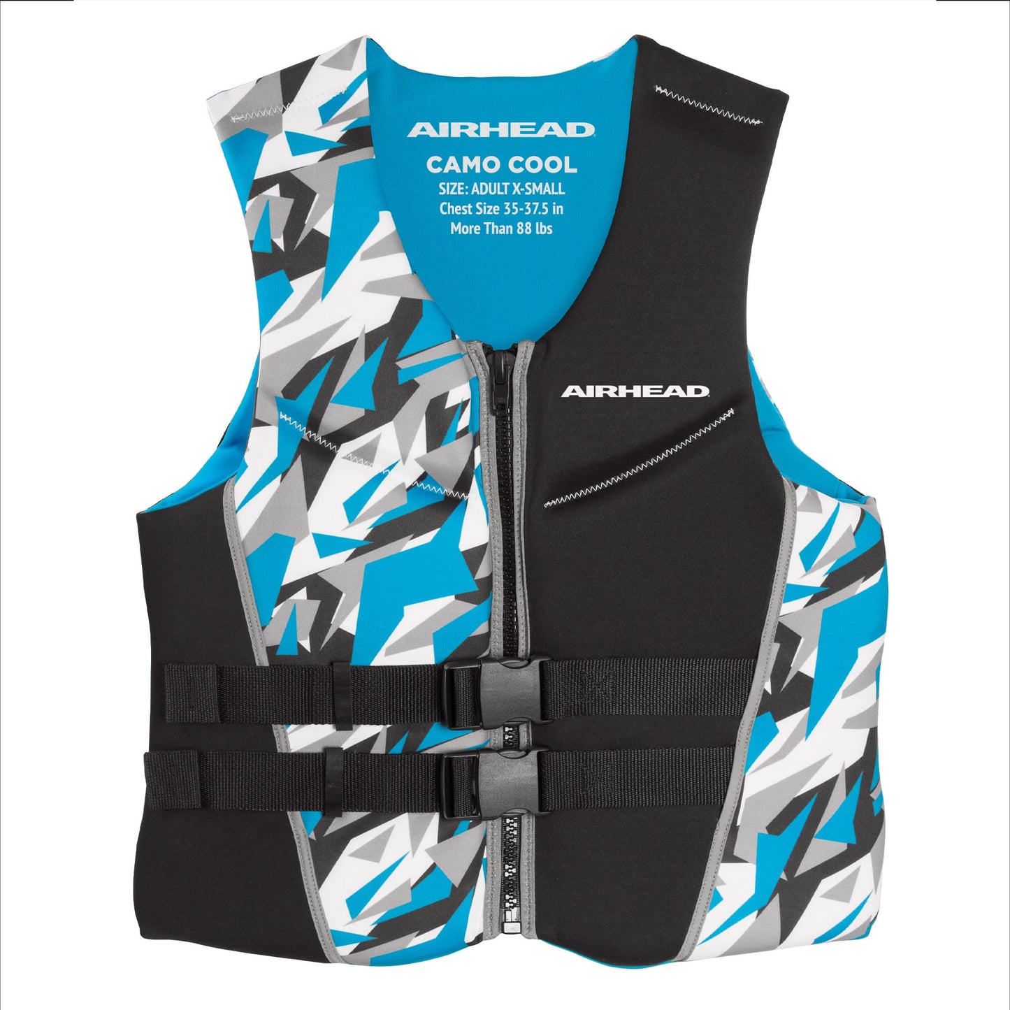 Airhead CAMO Cool Kwik-Dry Neolite Flex Life Jacket for Adults - USCG Approved Life Vest for Women & Men, Lightweight Flexible Watersports Vest for Boating, Wakeboarding, Kayaking & Jet Skiing