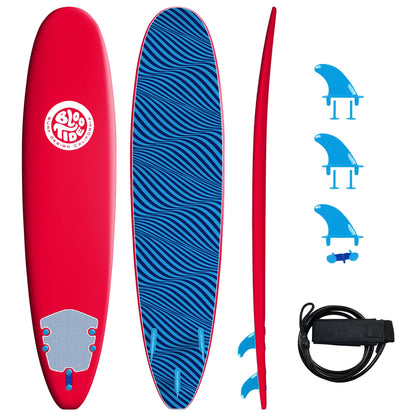 Soft-Top Surfboard – 8 FT Stable Beginner Design