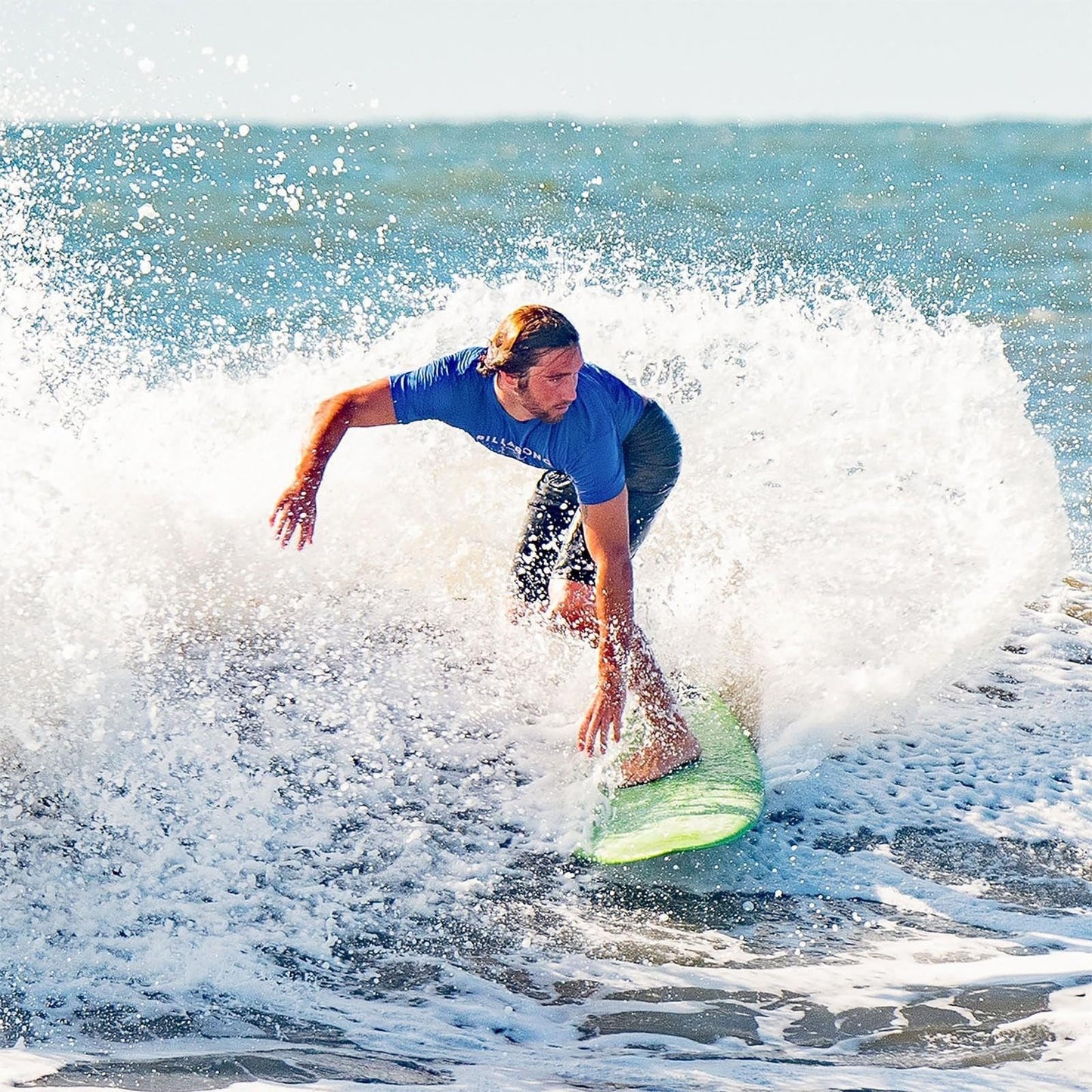 Soft-Top Surfboard – 5'10" with Leash & Fins