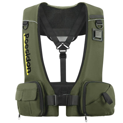 Poesidon Adjustable Lightweight Breathable Water Safety Life Jacket | Classic Unisex Design | Multi-Functional Dual Storage Pockets | Suitable for Various Water Activities