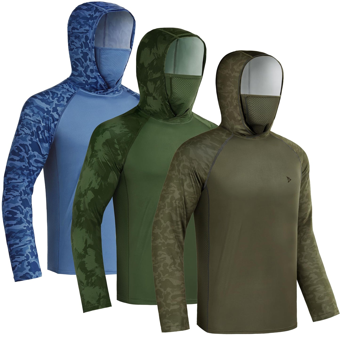Men's UPF 50+ Sun Hoodie – Built-In Face Mask