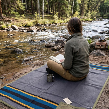 Waxed Canvas Camping BlankWaxed Canvas Camping Blanket – Waterproof Bedrollet – Waterproof Bedroll