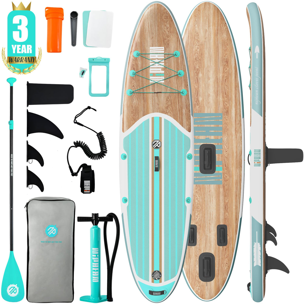 Niphean Inflatable Stand Up Paddle Board with SUP Accessories