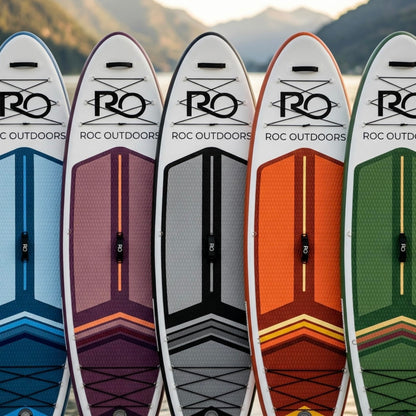 Roc Inflatable Stand Up Paddle Board 10' 6" with Premium SUP Paddle Board Accessories, Wide Stable Design, Non-Slip Comfort Deck for Youth & Adults