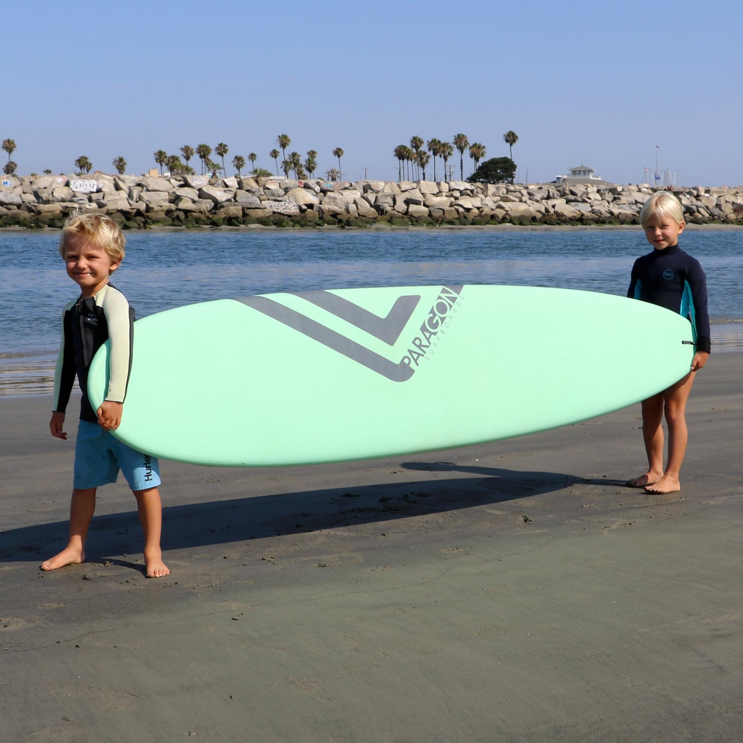 Paragon Surfboards Performance Soft-Top Surfboard | Handshaped, Fun & Easy to Ride | 5'6" | 7'6" | 8'0" | 9'0"