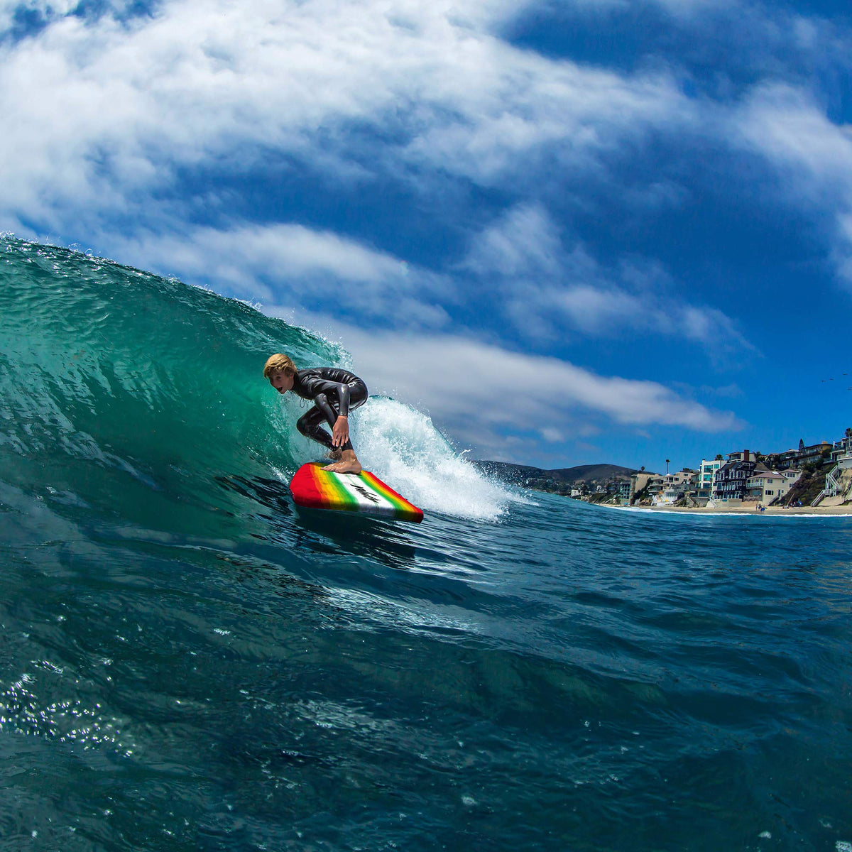 Soft-Top Surfboard – 8 FT Wax-Free Longboard