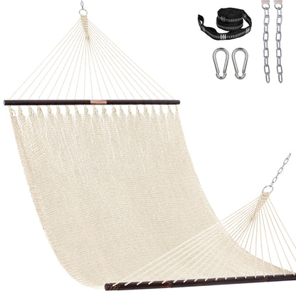 2-Person Rope Hammock – Extra Large 500 LB Capacity