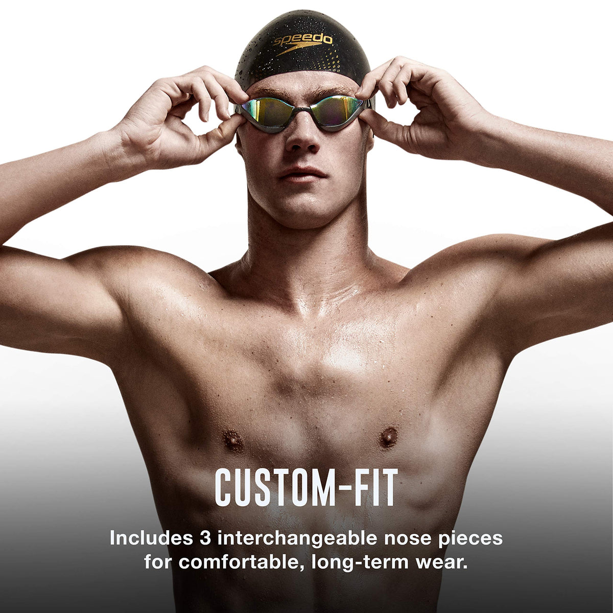 Speedo Unisex Adult Swim Goggles Mirrored Fastskin Pure Focus