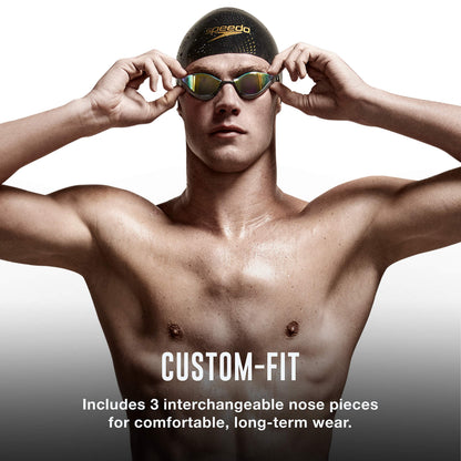 Speedo Unisex Adult Swim Goggles Mirrored Fastskin Pure Focus