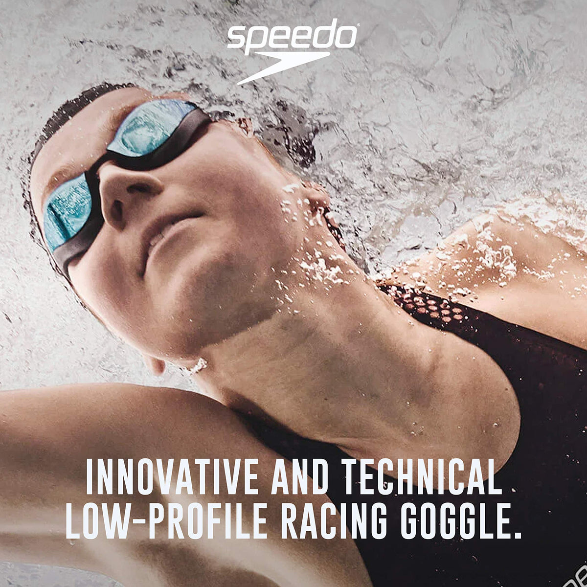 Speedo Unisex Adult Swim Goggles Mirrored Fastskin Pure Focus