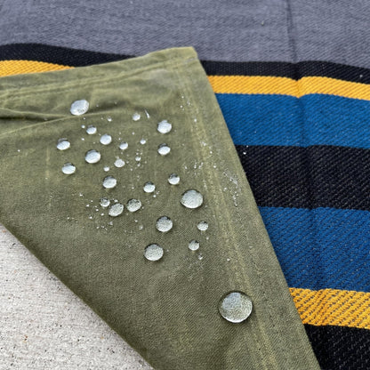 Waxed Canvas Camping BlankWaxed Canvas Camping Blanket – Waterproof Bedrollet – Waterproof Bedroll
