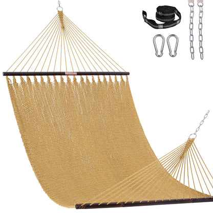 2-Person Rope Hammock – Extra Large 500 LB Capacity