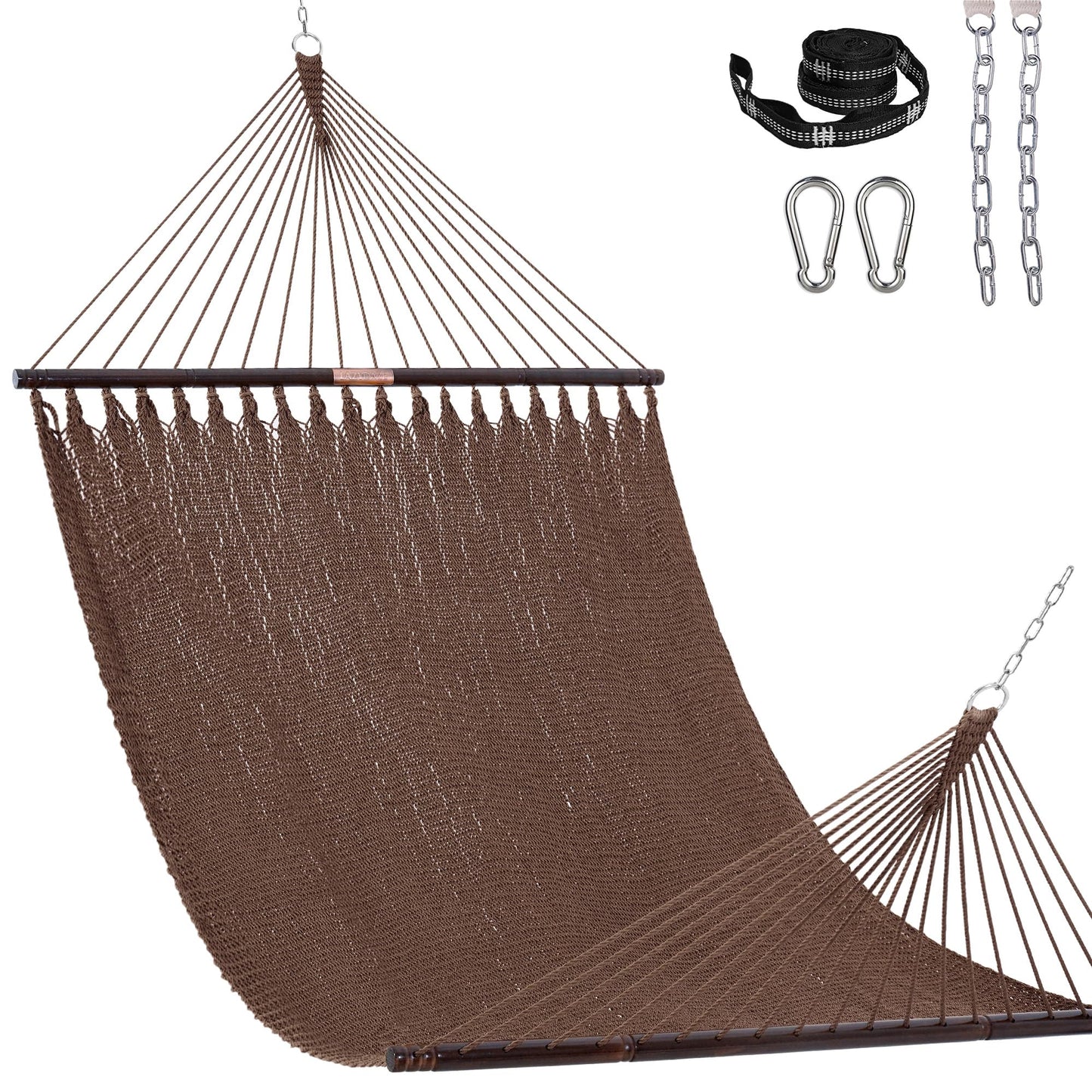 2-Person Rope Hammock – Extra Large 500 LB Capacity